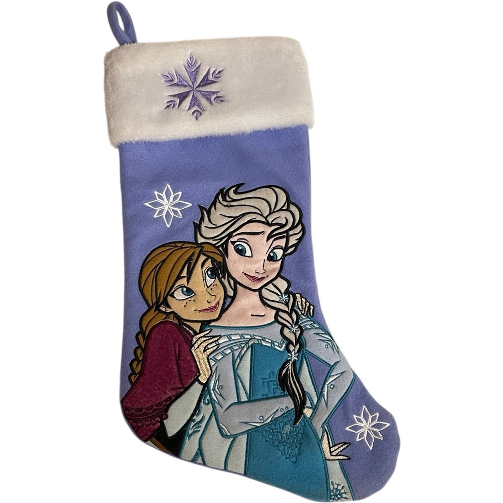 Disney Frozen Christmas Stocking Kids 19" Purple